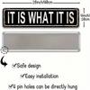 Exclusive It Is What It Is Metal Sign Vintage Tin Poster Pre Drilled Holes Wall Art Decor For Man Cave Bar Garage