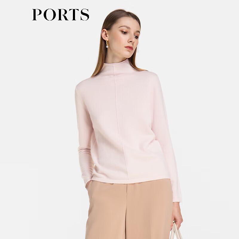 PORTS Women's 100% Cashmere High-Neck Knit Sweater