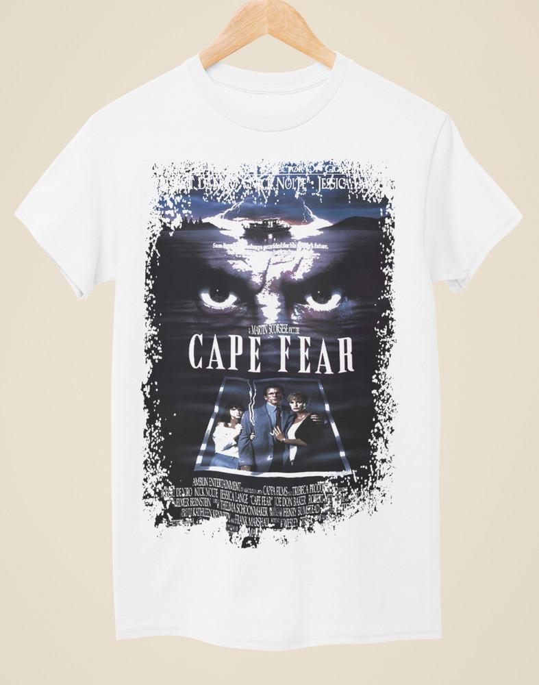 Cape Fear - Movie Poster Inspired Unisex White T-Shirt Unisex T-Shirt L