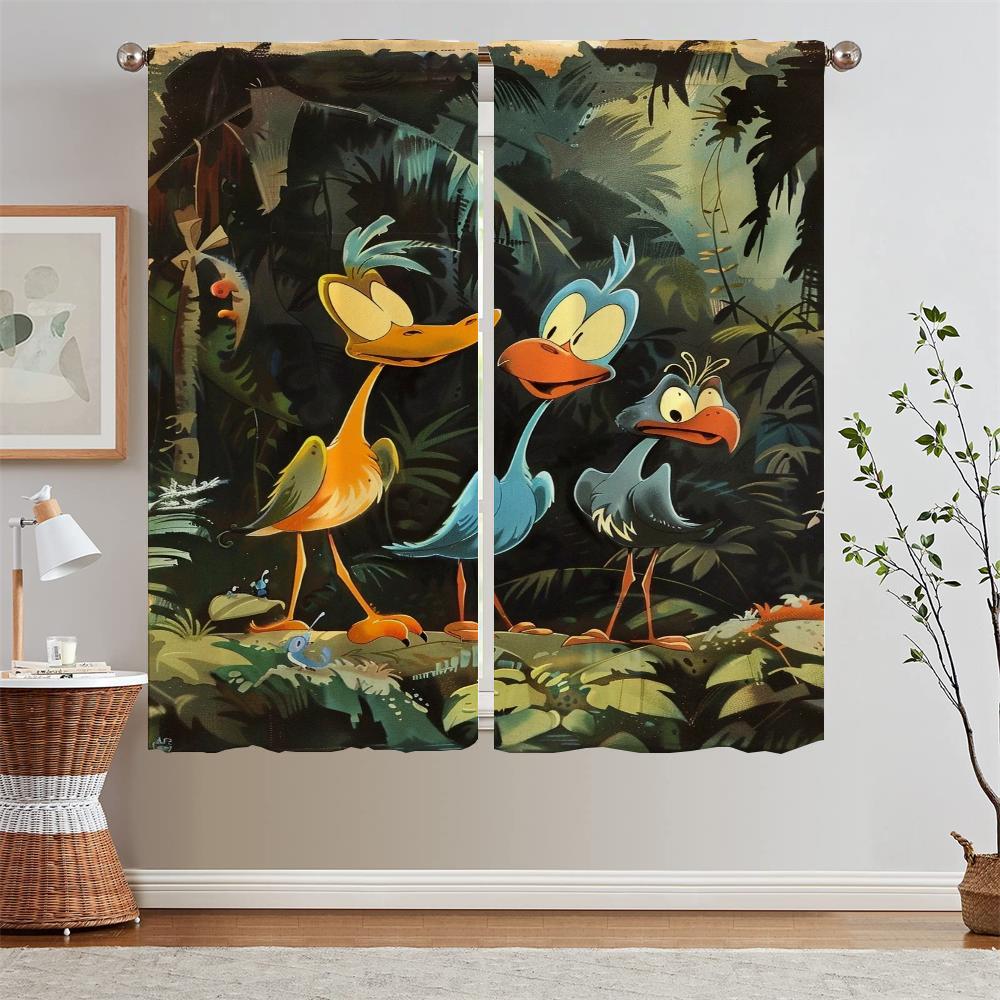 Animator Walter Lantz Curtains for Living Room 2 Pieces Free Shipping Short Window Curtains Home Tulle In Kitchen Tentacles the