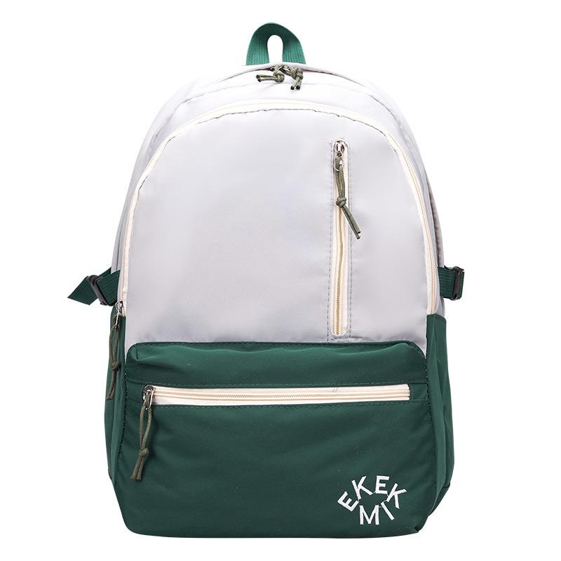 Simple style student campus backpack junior high school high school student large capacity backpack versatile travel schoolbag
