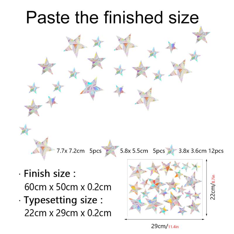 Rainbow Maker Sun Catcher Wall Stickers Cat Bird Star Mushroom Moon Sun Diy Window Glass Electrostatic Prisms Sticker