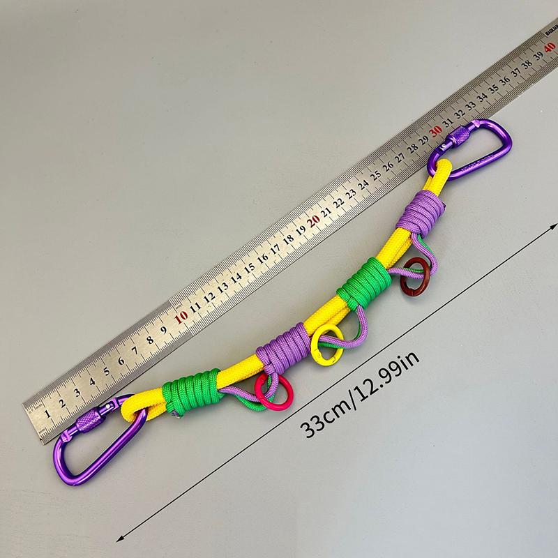 Backpack Hanging Rope Chain Dopamine Color Anti-break Expansion Decor for Hiking Camping Travel School Bag