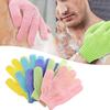 5 Pcs Shower Bath Gloves Exfoliating Wash Skin Spa Massage Scrub Body