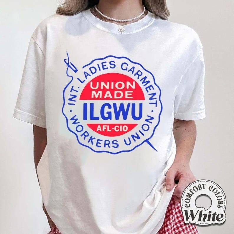 Union Made ILO Graphic T-Shirt, International Ladies Garment Workers Tee M