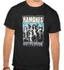 26 Ramones Rockmusik Logo Schwarzes T-Shirt -1148- Unisex T-Shirt