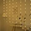 1pc 72LED Star Curtain Lights Charming Fairy Tale Star Shape Hanging Lamp Perfect For Bedroom Wall Courtyard Wedding Party Decor