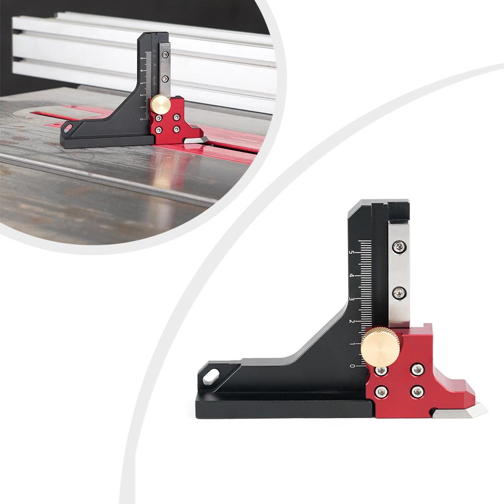 1x Height Gauge Ruler Table Saw Height Gauge Ruler Adjustable 0-60mm Accurate Cuts For Woodworking DIY