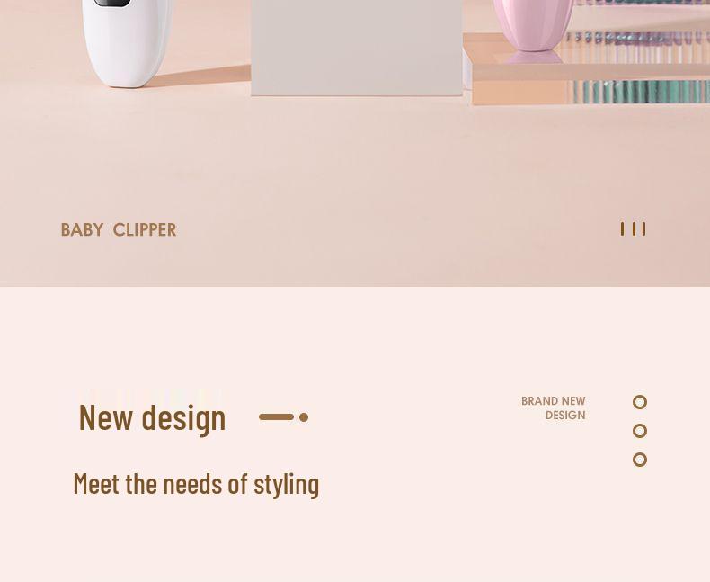 Ultra-Quiet Rechargeable Baby Hair Clipper for Newborns & Toddlers
