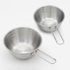Reborn. J 304 Stainless Steel Long Handle Mini Measuring Cup 2-piece Set (200ml + 400ml) / Stainless Steel Handle Mixing Bowl