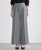 Pierrot Short Heather Charcoal Women's High-Quality Wide-Leg Pants, Length, PL,