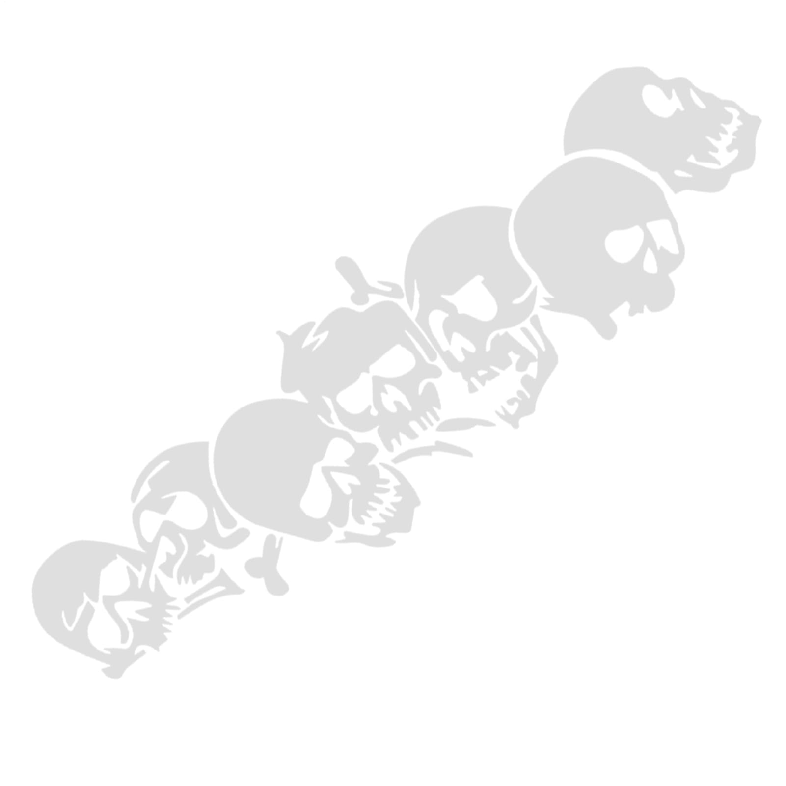 

Waterproof Car Sticker, Skull Car Decal - Halloween Reflective Skull Decal, Horror Auto Exterior Please refer to the description белый