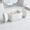 Boîte de rangement forme bonbon imprimée 3D couleur unie Porte-bijoux multifonction créatif Décoration sucrée Organiseur de bureau Bureau