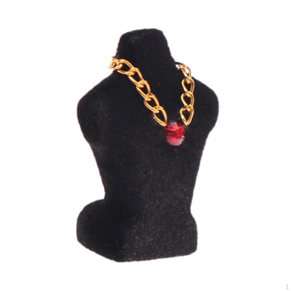 1/12 Dollhouse Necklace Display Stand, Simulation Bedroom, Mini Stand