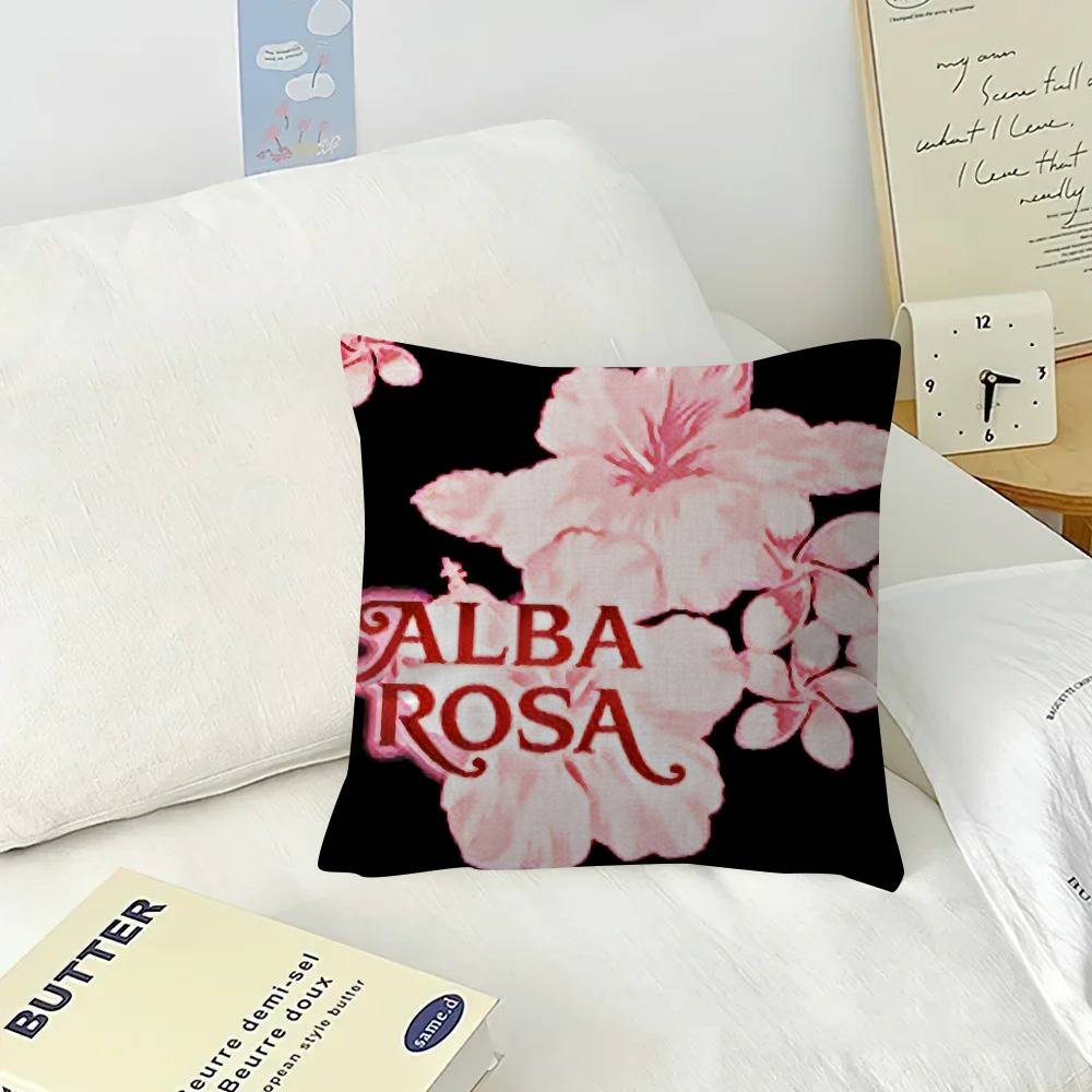 Cushion Cover Car Throw Pillow Case For Sofa Car Christmas Gift 40x40cm 45x45cm Hot A-Alba Rosaed Logo