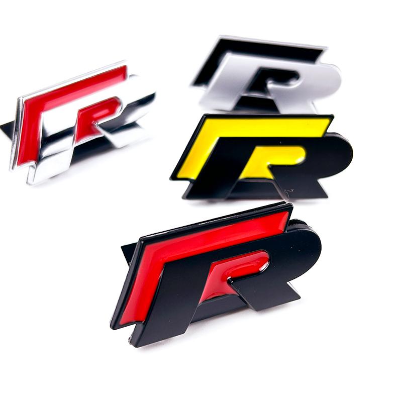 Golf 3 4 MK3 MK4 2026 Hot For VW VOLKSWAGEN 3D Metal R Badge Car Grill Emblem Stickers Decal For VW Volkswagen Jetta Bora Candy