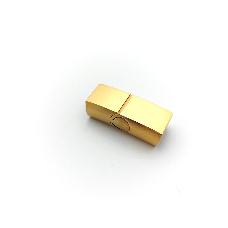 Magnetic Square Hole Cast Clasp for Leather Cord Bracelet - 316 Stainless Steel Titanium Jewelry Accessory