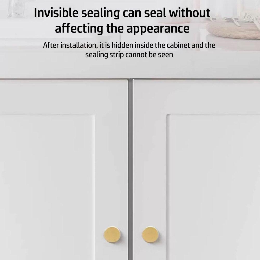 New Self-Adhesive Cabinet Door Dust Strips 2.8M TPE Dust-proof Strip Wardrobe Seal Moisture-proof