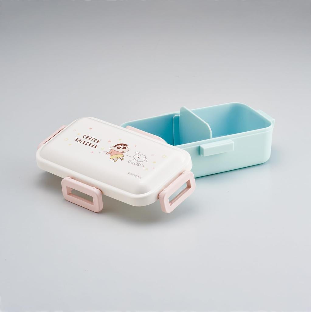 Skater Bento Fluffy Single Dishwasher and Microwave Made In Crayon Pastel Star Box, Serving, Tier, 530ml, Safe, Japan, Shin-chan Design, PFLB6-A