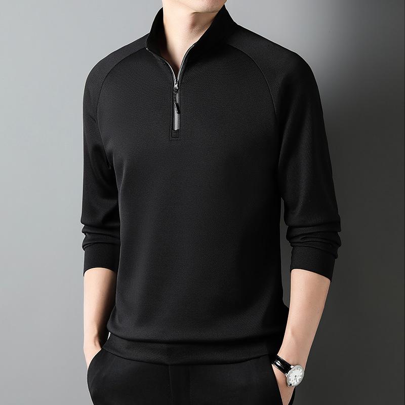 Men s Air Layer Raglan Sleeve Pullover with Stand Collar L