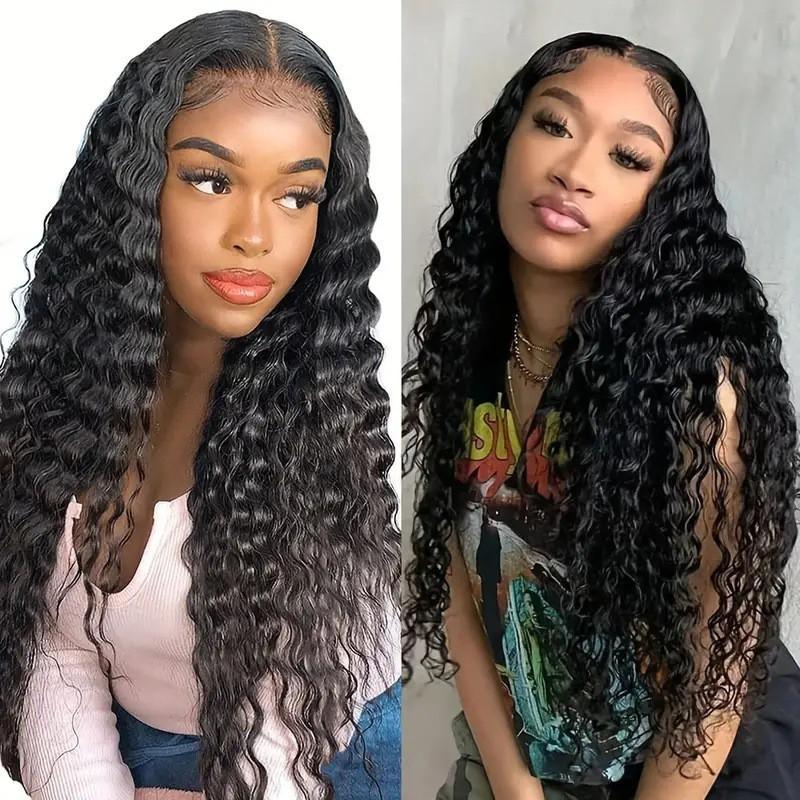 Black Long Curly Hair Wig Female Middle African Small Corn Perm Full Headgear