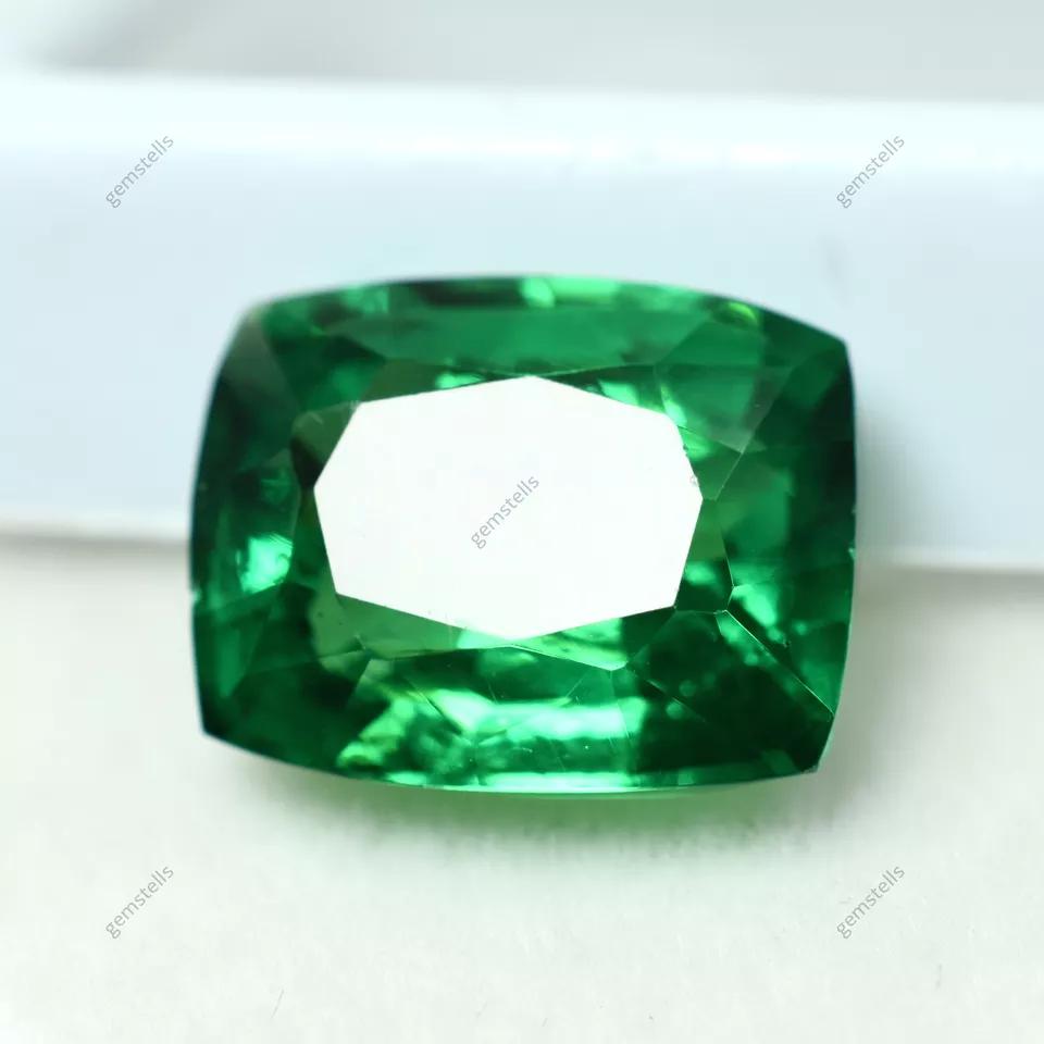 Natural Green Tourmaline Loose Gemstone 10.24 ct Unique Cushion Cut October Birthday Birthstone
