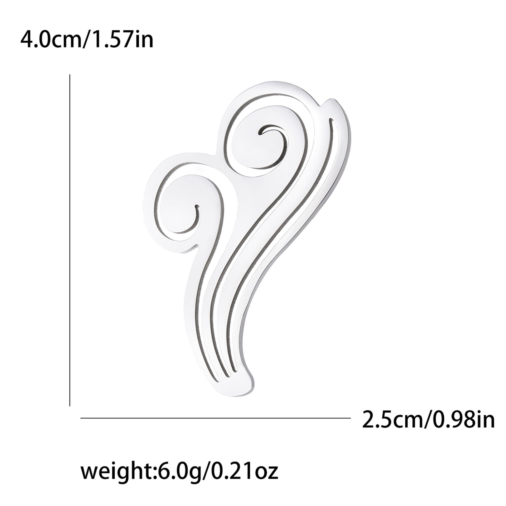 

Модная креативная гладкая брошь из нержавеющей стали в виде облака, темпераментная милая брошь из сплава для одежды