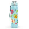 1PC Colorful Easter Egg Pattern Print 750ml Color Plastic Sports Water Bottle Leakproof Flip Straw Lid Suitable for Sports Office Home Use