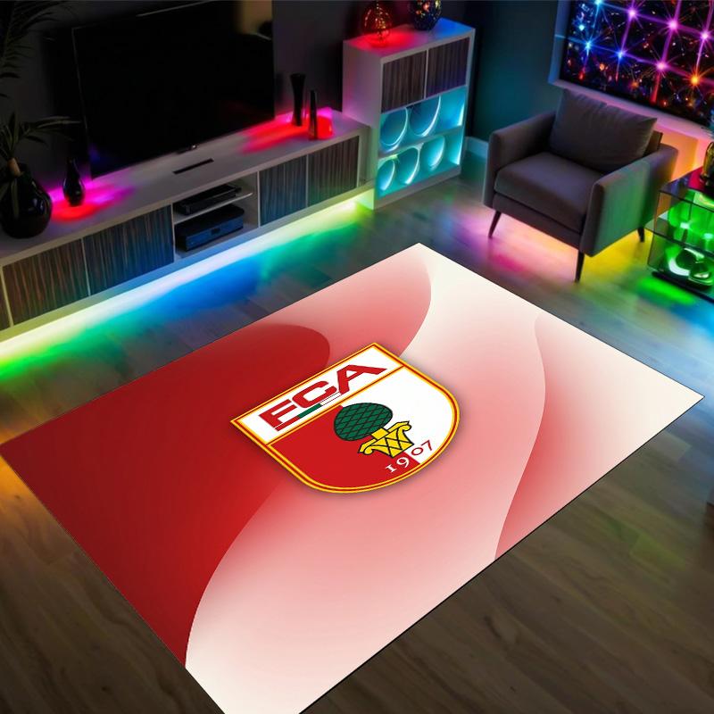 FC Augsburg FC Design Crystal Velvet Carpet Cozy Non?Slip Printed Rug For Bedroom Living Room Entrance