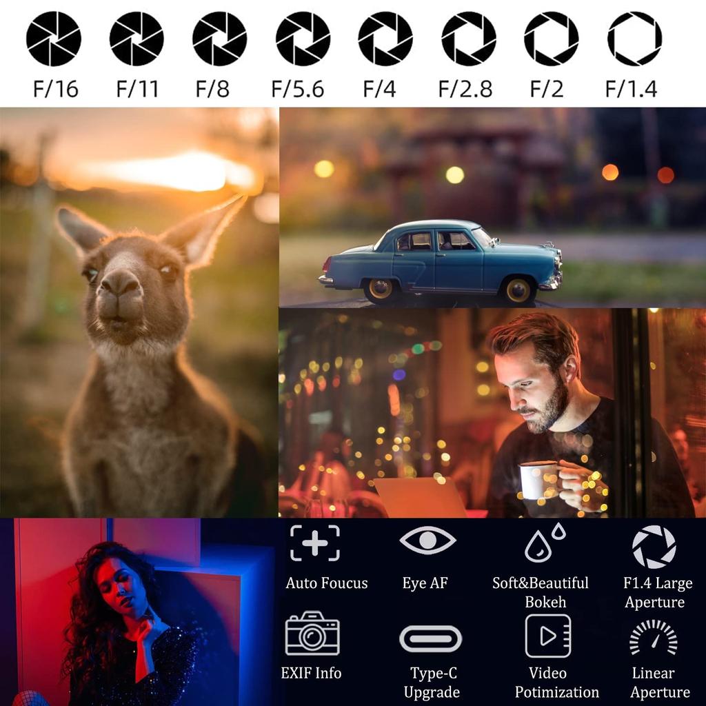 Viltrox 23mm Autofocus Large Aperture Eye AF Lens for Nikon Z Mount Cameras and ZII with Lens Filter Combo F/1.4 APS-C Z5, Z50, Z6, Z6II, Z7,