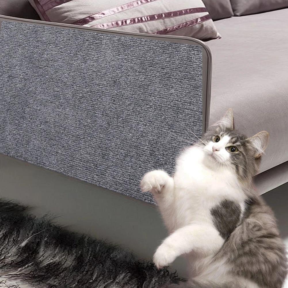 Cat Scratch Mat Wall Sofa Protection Cat Scratch Board Pad Self-Adhesive Cat Paws Sharpen Mat Massage Carpet Furniture Protector