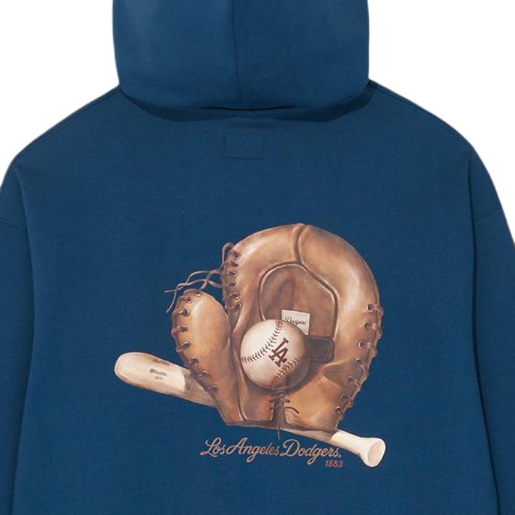 New Era MLB Los Angeles Dodgers Vintage Print Cuff Logo Embroidered American Hoodie Casual Long Sleeve Sweatshirt Unisex Hoodies 14726547