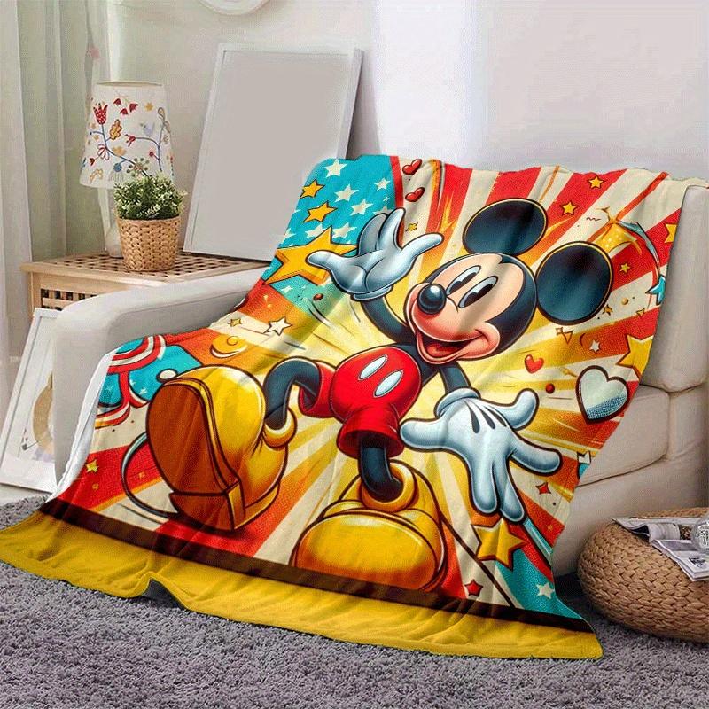 1pc Mickey Printing Blanket - Soft, All-Season Throw for Office Blanket,  | Personalized Gift with Adorable Cartoon Design