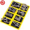 Science Area Kindergarten Interlocking Ring Puzzle - Nine Rings Teaching Aid for Middle Class Activities