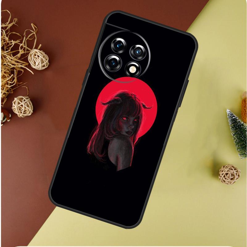 Devil Girl Woman For OnePlus 13 12 11 12R 13R 9 10 Pro 8T 9RT 10T 10R Nord 4 CE 2 3 Lite N20 N30 Phone Case