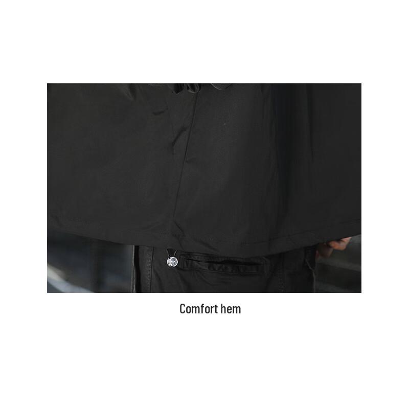 Jeep Men's Casual Fake Two-Piece Hooded Jacket