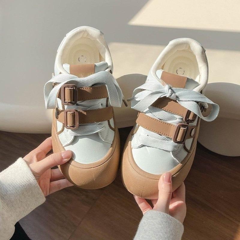 Niche Thick-soled Board Shoes for Women New Bestsellers Versatile Student Shoes Casual Bread Shoes
