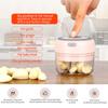 Mini Garlic Grinder Electric Garlic Chopper Cordless Food Fruit Vegetable Blender Kitchen Gadgets 250ML USB Rechargeable