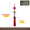 Classic Style Cross Pendant Chinese Knot Black Tassel Car Rearview Mirror Holder for Car Interior Decoration