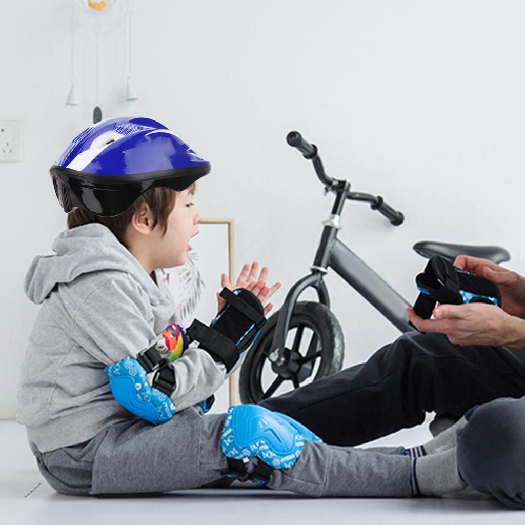 Professional Children Skateboarding Helmet Kid Skating Multi Sport Helmet(Blue )