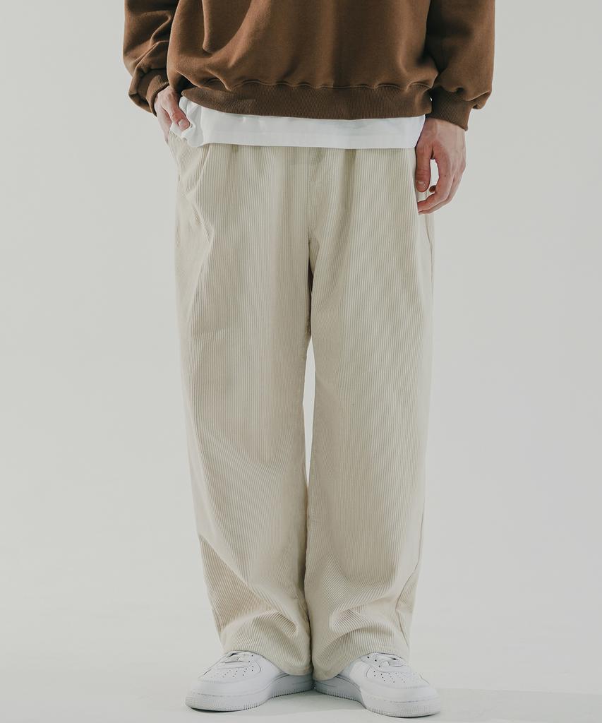 WV PROJECT Croffle Corduroy Wide Pants Cream Mjlp7618