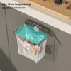Plastic Suction Cup Trash Bag Holder With Foldable Design For Kitchen And Bathroom Storage
