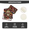 Artoid Mode Flowers Sugar Skull Mexican Day of The Dead Table Runner, Dia De Los Muertos Kitchen Dining Table Decoration for Home Party Decor 13x72