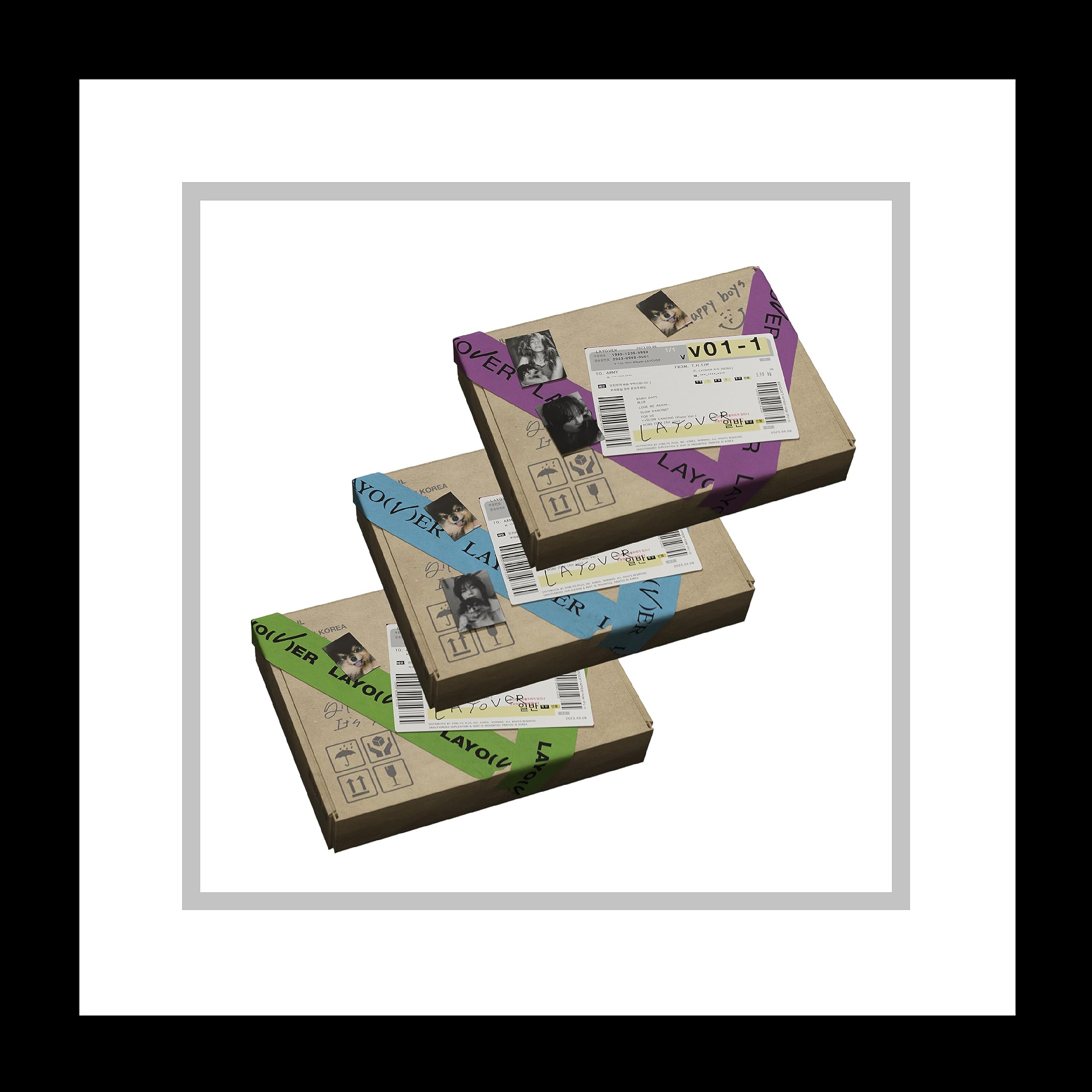 

BTS V Layover 1-й сольный альбом Standard PhotoBook PhotoBook Lyric Sealed Version.3 OutBox+CD+124p A+20p B+12p Book+2p PostCard+5p PhotoCard+100p