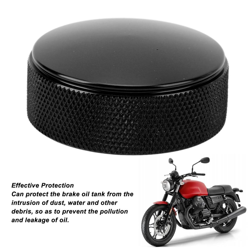 Motorcycle Rear Brake Reservoir Filter Cap Protective Brake Fluid Reservoir Cap Cover for MT‑09 MT‑10 Tracer XSR900 Black