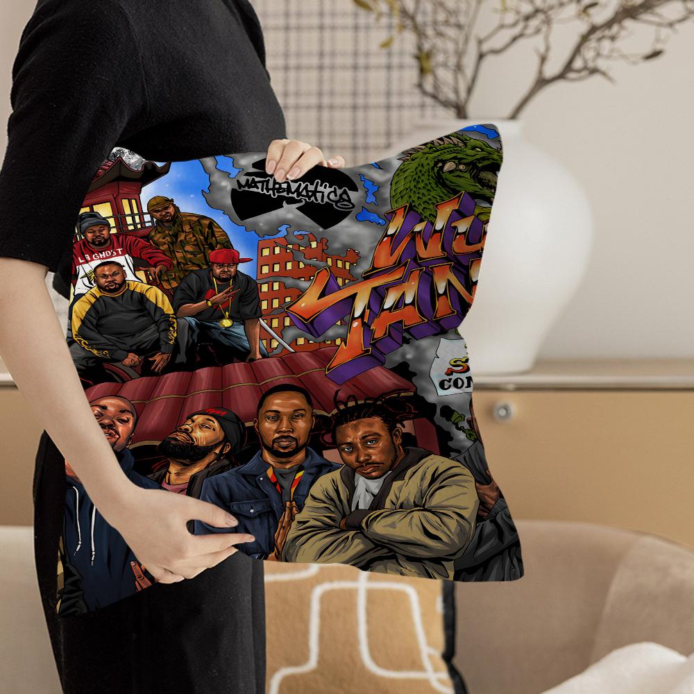 Singer WUTTANG Cool CLAN Cushion Cover Pillow Cover Decor Pillowcase Printed Cushion Case for Couch