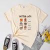 Colorful Potter Cats TShirt Cute Wizard Book Lover Gift Shirt Funny Cat Mom Birthday Reading Tee Top