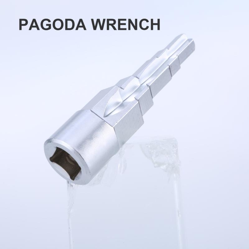 Step Wrench with Square Socket 1/2inch 5-Stage Radiators Wrench Socket Wrenches Tool Step Spanner Drive for Radiators