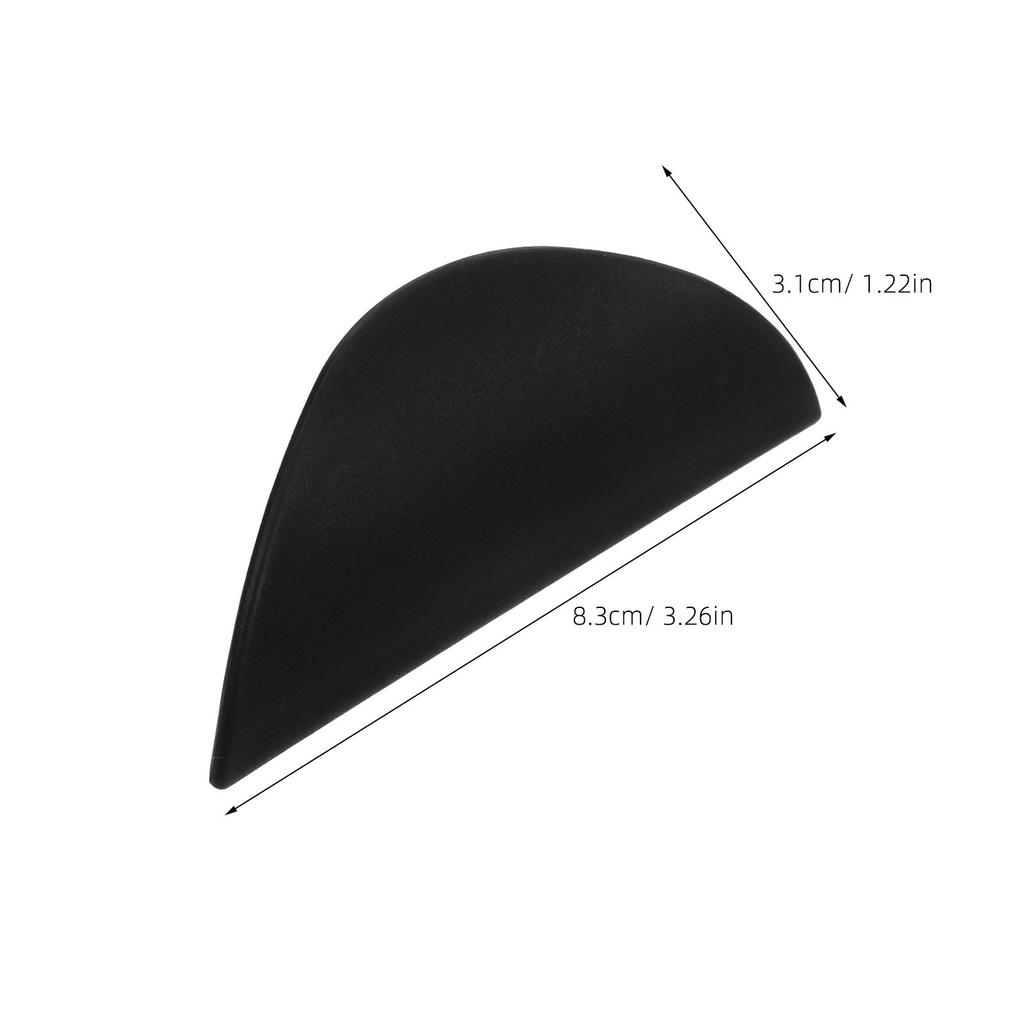 6Pcs Plastic Adhesive Edge Pull Handles Crescent Semicircle Kitchen Cabinet Cupboard Wardrobe Drawer Door Furniture Hardware