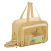 Pu Transparent Waterproof Cosmetic Bag Large Capacity Makeup Bag Women's Travel Storage Bag  Travel